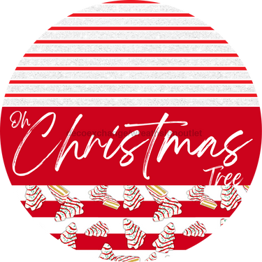Door Hanger, Christmas Sign, Red White Christmas Cake Sign, Welcome Sign, 18